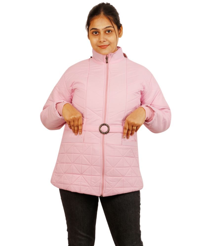     			PP Kurtis - Polyester Blend Pink Jackets