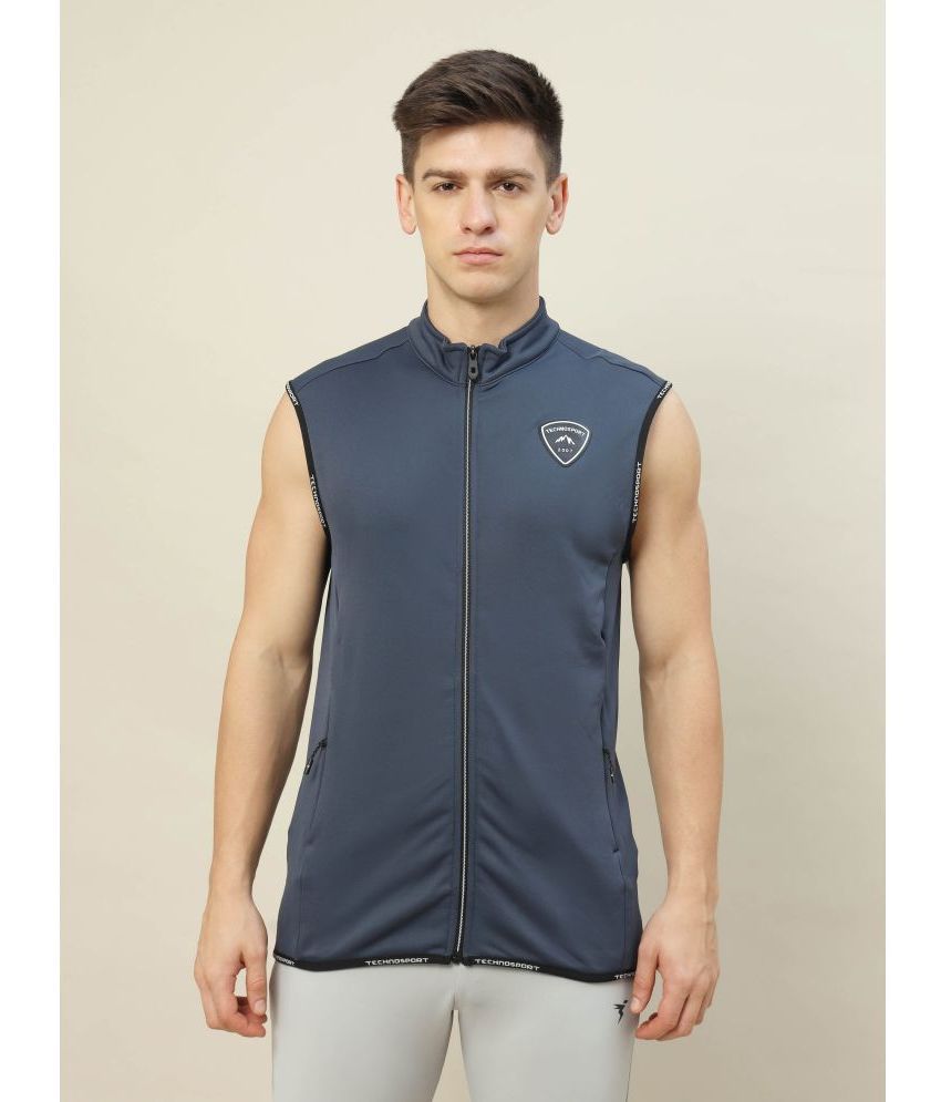     			Technosport Blue Polyester Men's Running Jacket ( Pack of 1 )