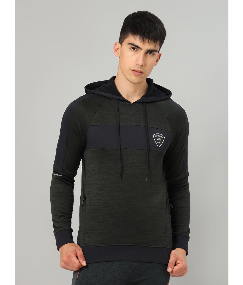     			Technosport Dark Grey Polyester Men's Gym Sweatshirt ( Pack of 1 )