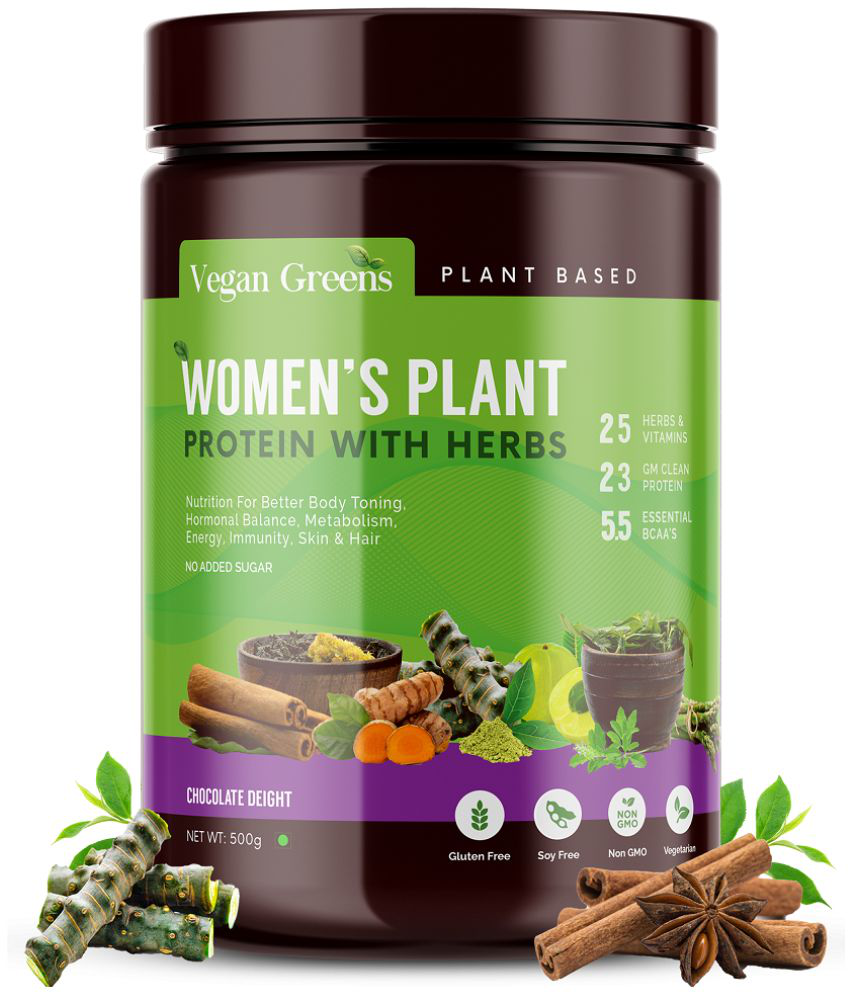     			Vegan Greens - Women Plant Protein + Herbs 500g Vanilla Plant Protein Powder ( 500 gm Vanilla )