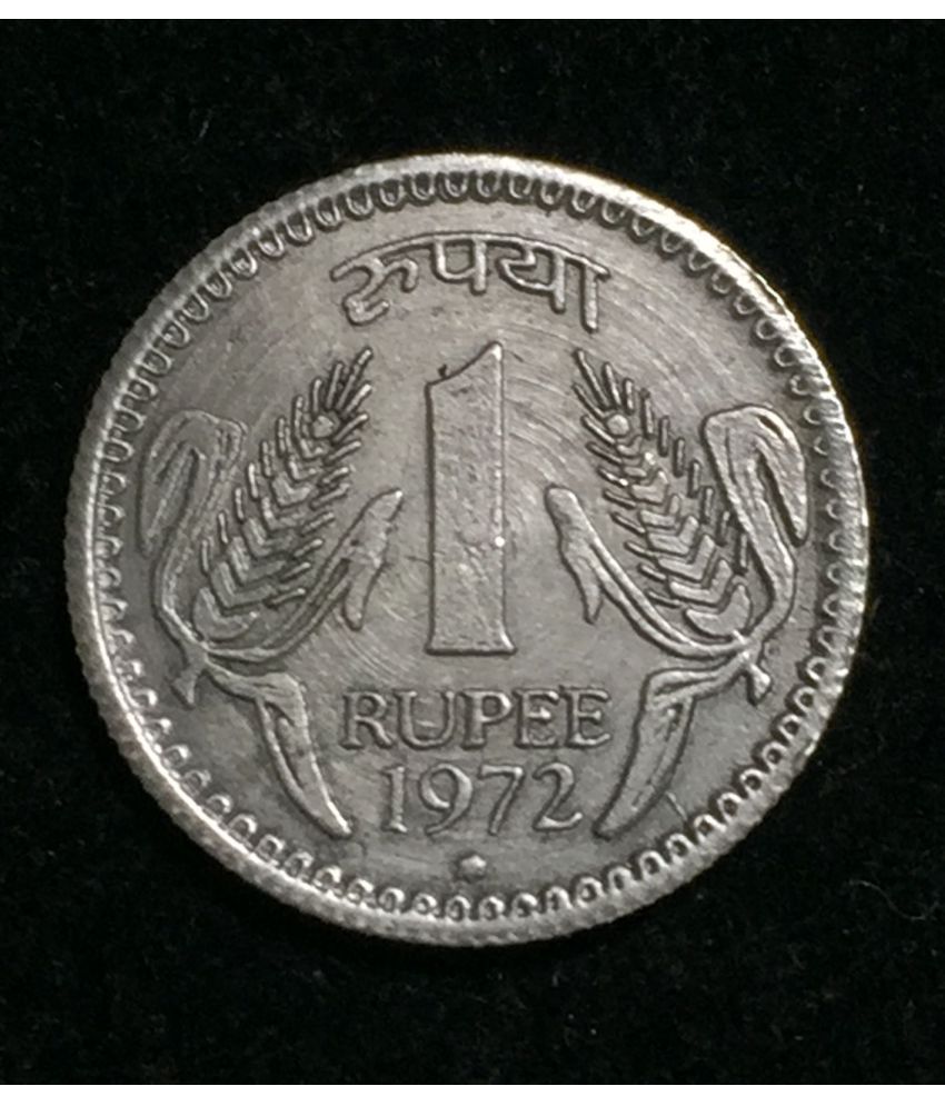     			1972 One Rupees India Big Size Coin