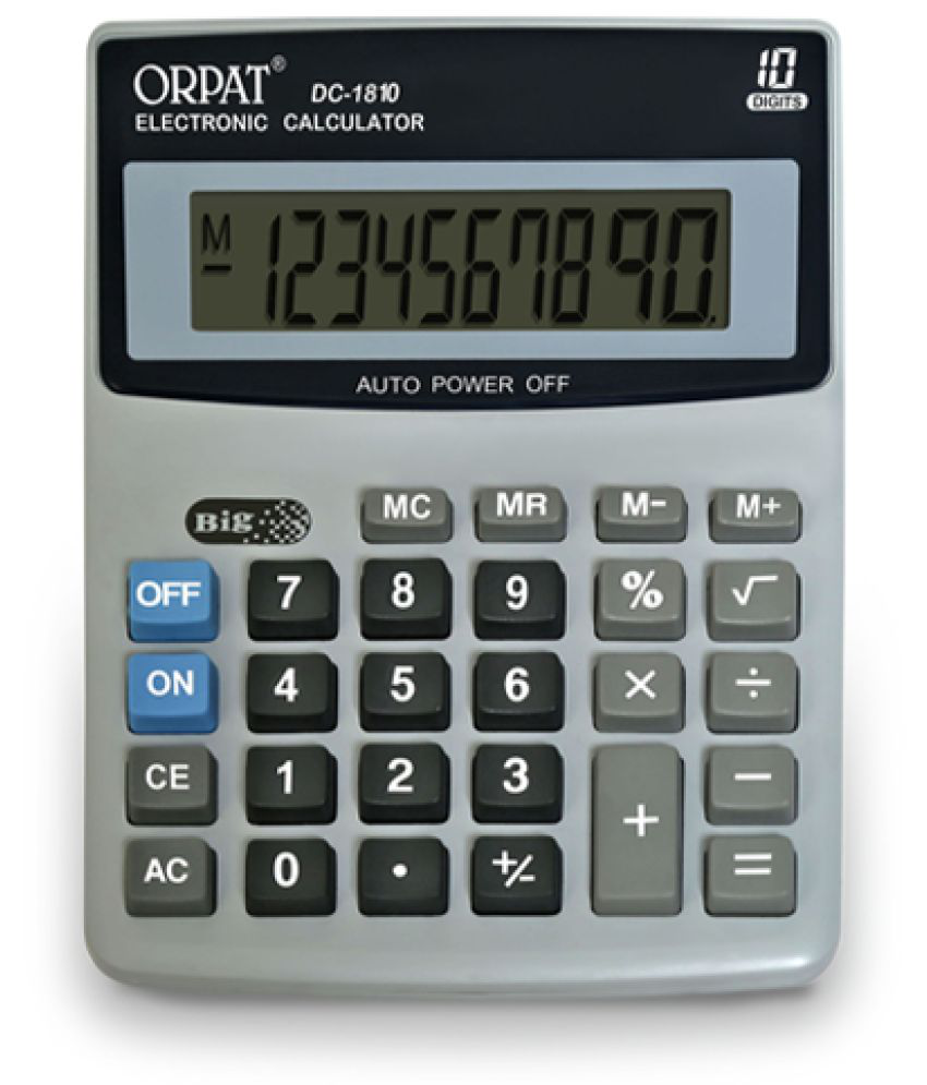     			Basic Desktop Calculators DC-1810 555 Grey