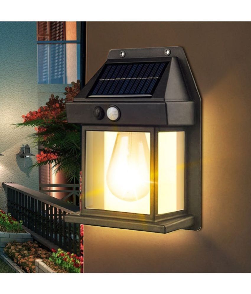     			DHSMART New Solar Lights Outdoor Metal Polish Block 3 Lighting Modes Waterproof Solar Security 1 no.s