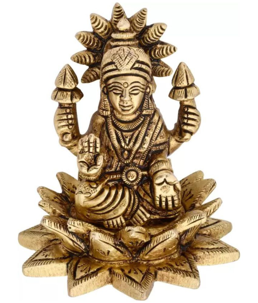     			Shreeyaash Brass Goddess Laxmi Idol ( 7 cm )