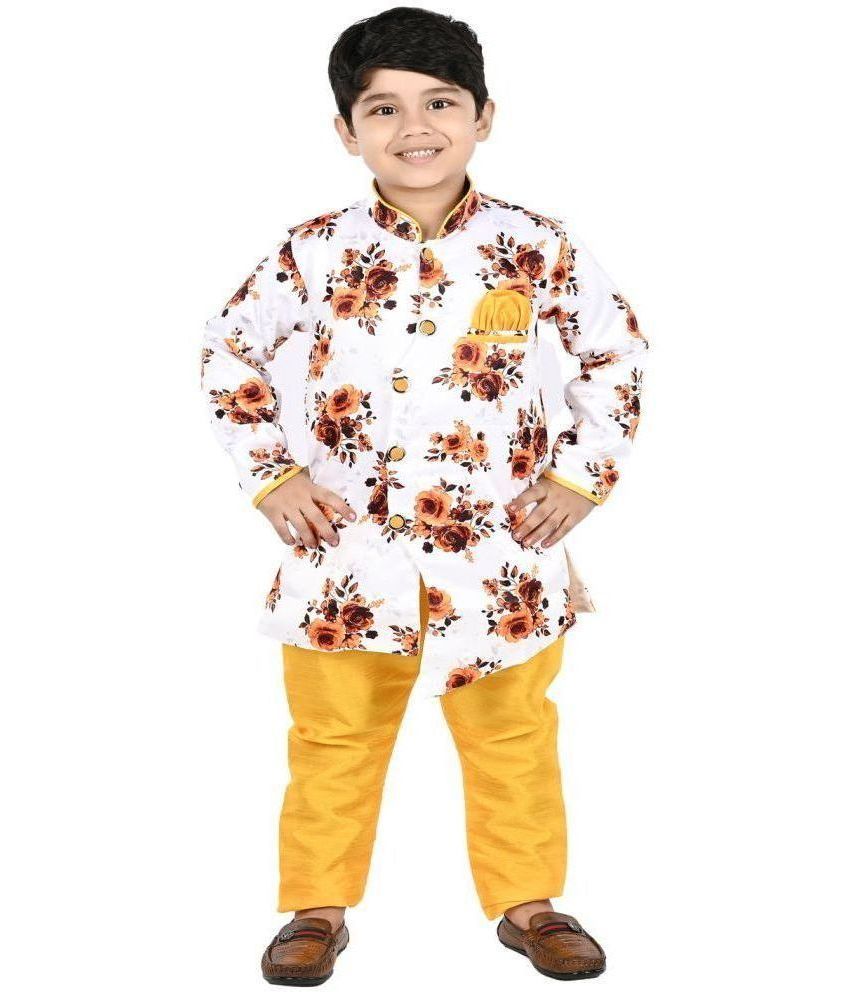     			s muktar garments Yellow Cotton Blend Boys ( Pack of 1 )