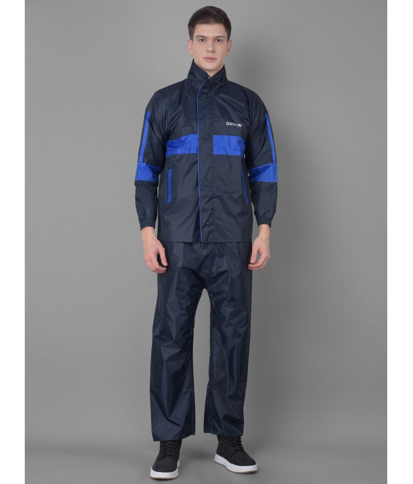     			Dollar Navy Polyester Men's Raincoat ( Pack of 1 )