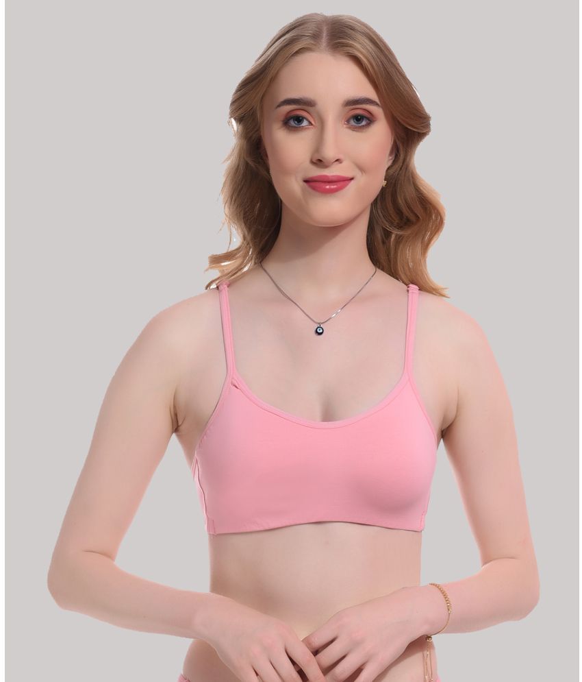     			Elina Pink Cotton Non Padded Women's T-Shirt Bra ( Pack of 1 )