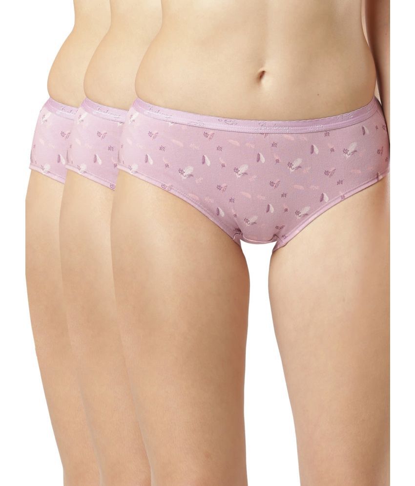     			Jockey 1523 Women's Super Combed Cotton Hipster - Light Prints(Pack of 3- Color & Prints May Vary)