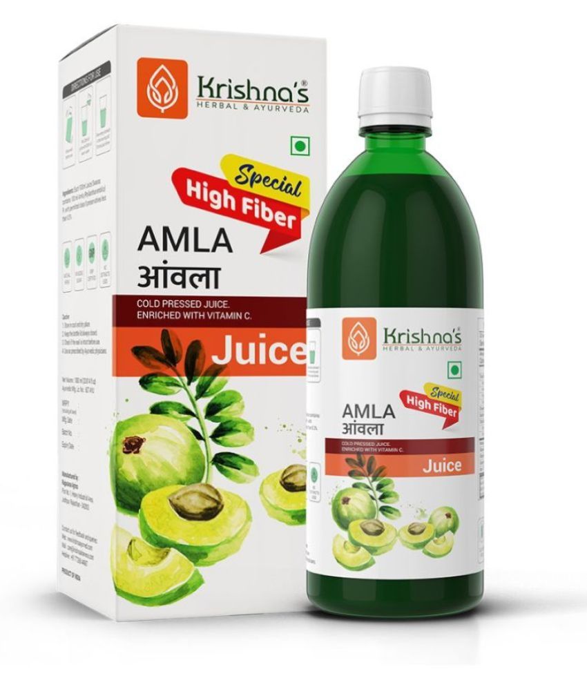     			Krishna's Herbal & Ayurveda Premium Amla High Fibre Juice - 1000 ml