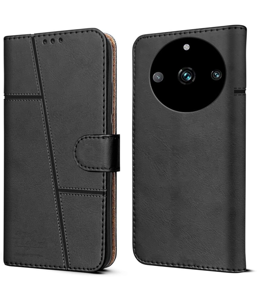     			NBOX Black Flip Cover Artificial Leather Compatible For Realme 11 Pro ( Pack of 1 )