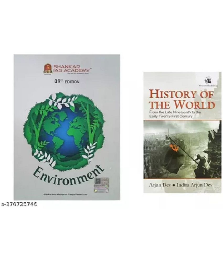     			COMBO OF HISTORY OF THE WORLD + Shankar Ias Environment 9th Edition Paperback English Book 2023 (ENGLISH) SET OF 2 BOOKS
