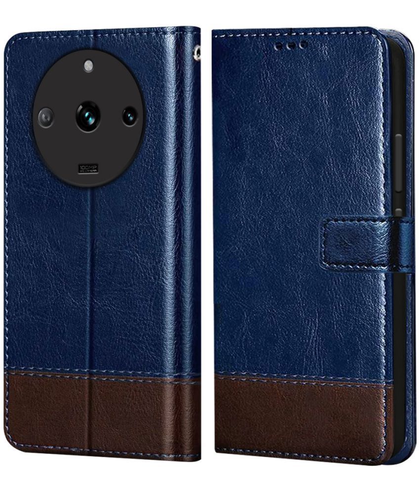     			NBOX Blue Flip Cover Leather Compatible For Realme 11 Pro ( Pack of 1 )