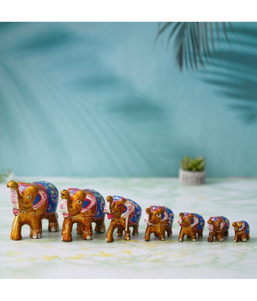     			eCraftIndia Animal Showpiece 10 cm - Pack of 7