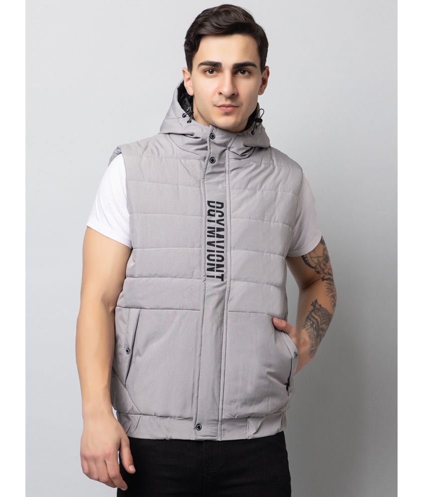     			xohy Cotton Blend Men's Quilted & Bomber Jacket - Grey ( Pack of 1 )