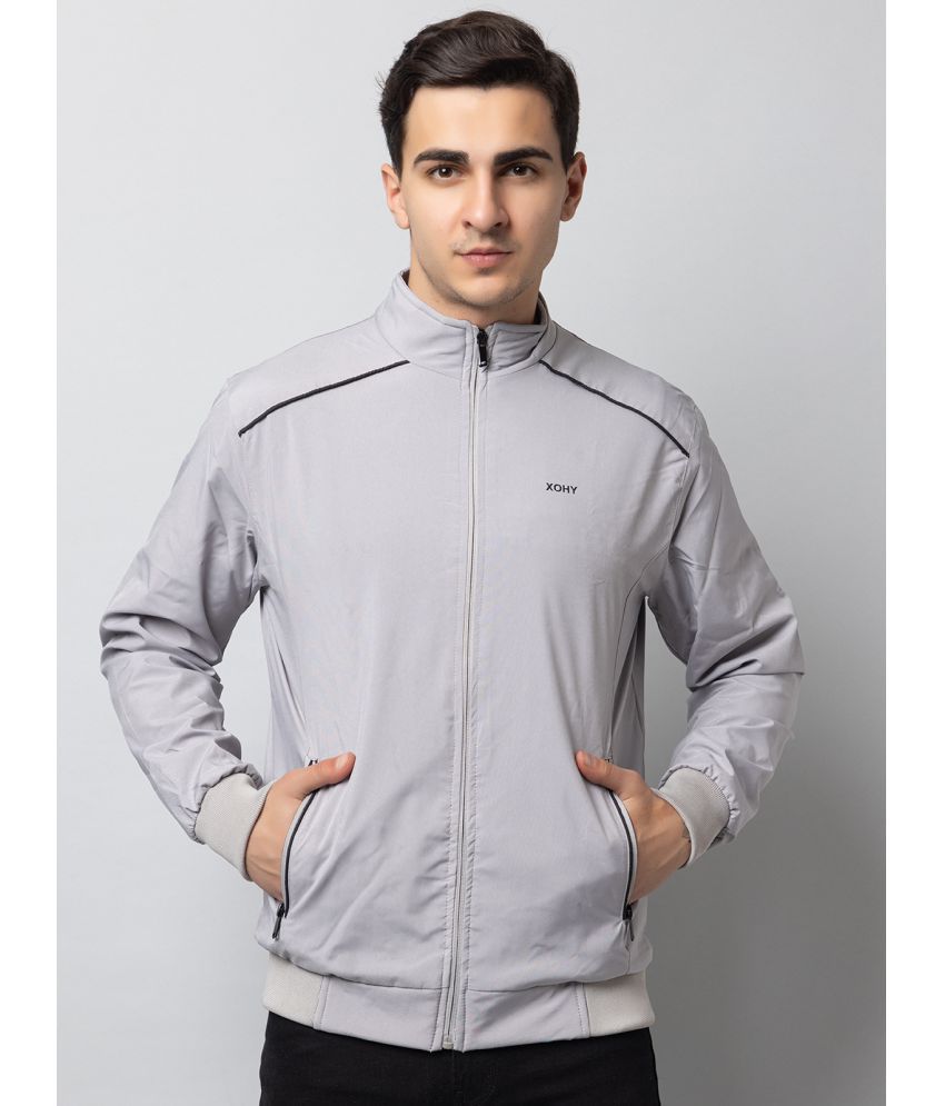     			xohy Nylon Men's Casual Jacket - Grey ( Pack of 1 )