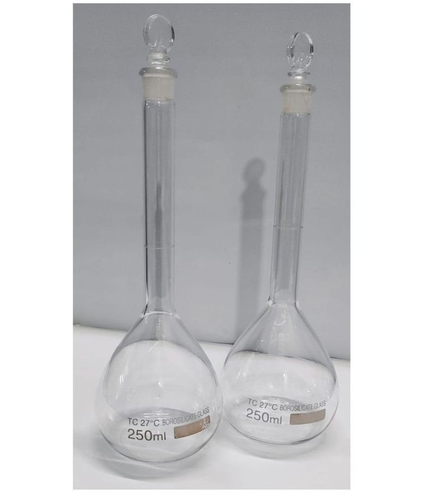     			BOROSILICATE GLASS VOLUMETRIC FLASK  250ml (pack of 2pc)