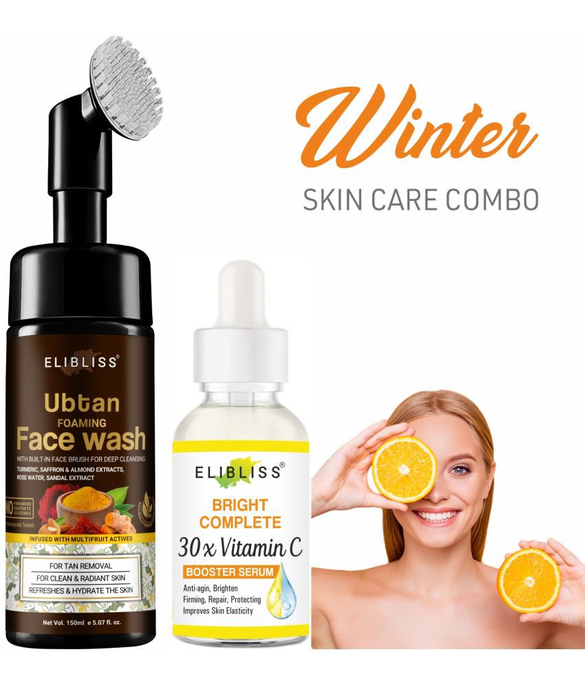     			Ubtan Face Wash with 30x Vitamin C Serum for Skin Brightening and Glow