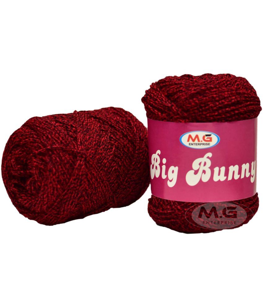     			100% Acrylic Wool  Deep Red 150 gms Wool Ball Hand knitting wool- Art-ADEI