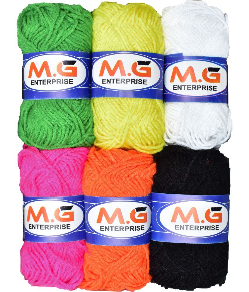     			100% Acrylic Wool  Mix 7B 6 Pc M.G - Art-IHD