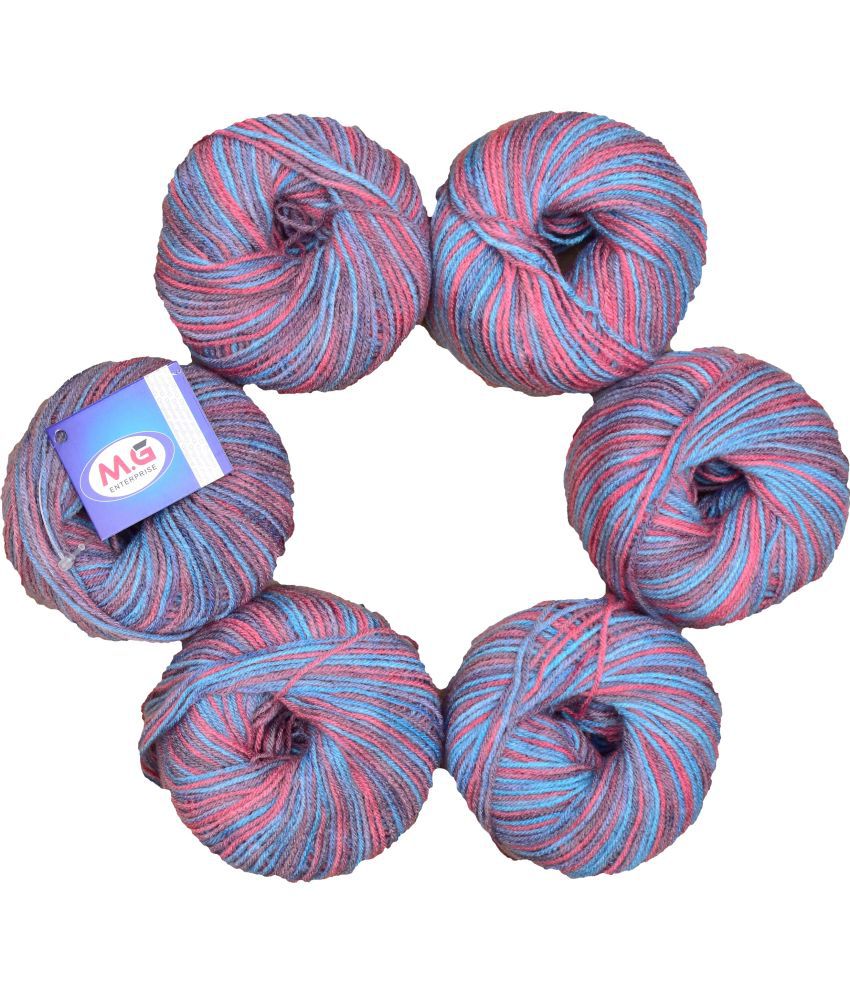     			100% Acrylic Wool Multi Opal (8 PC) Baby Soft Wool Ball Hand Knitting Wool/Art Craft Soft Fingering Crochet Hook Yarn, Needle Knitting Yarn Thread Dyed