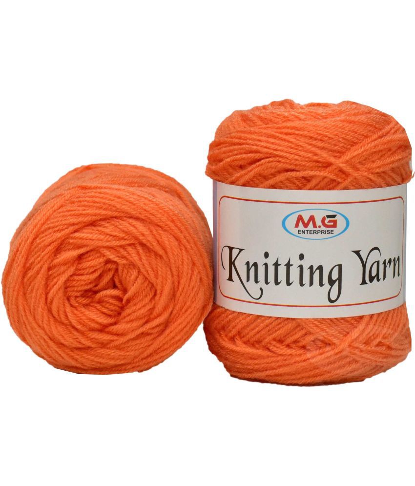     			100% Acrylic Wool  Orange 150 gms - Art-ADAA