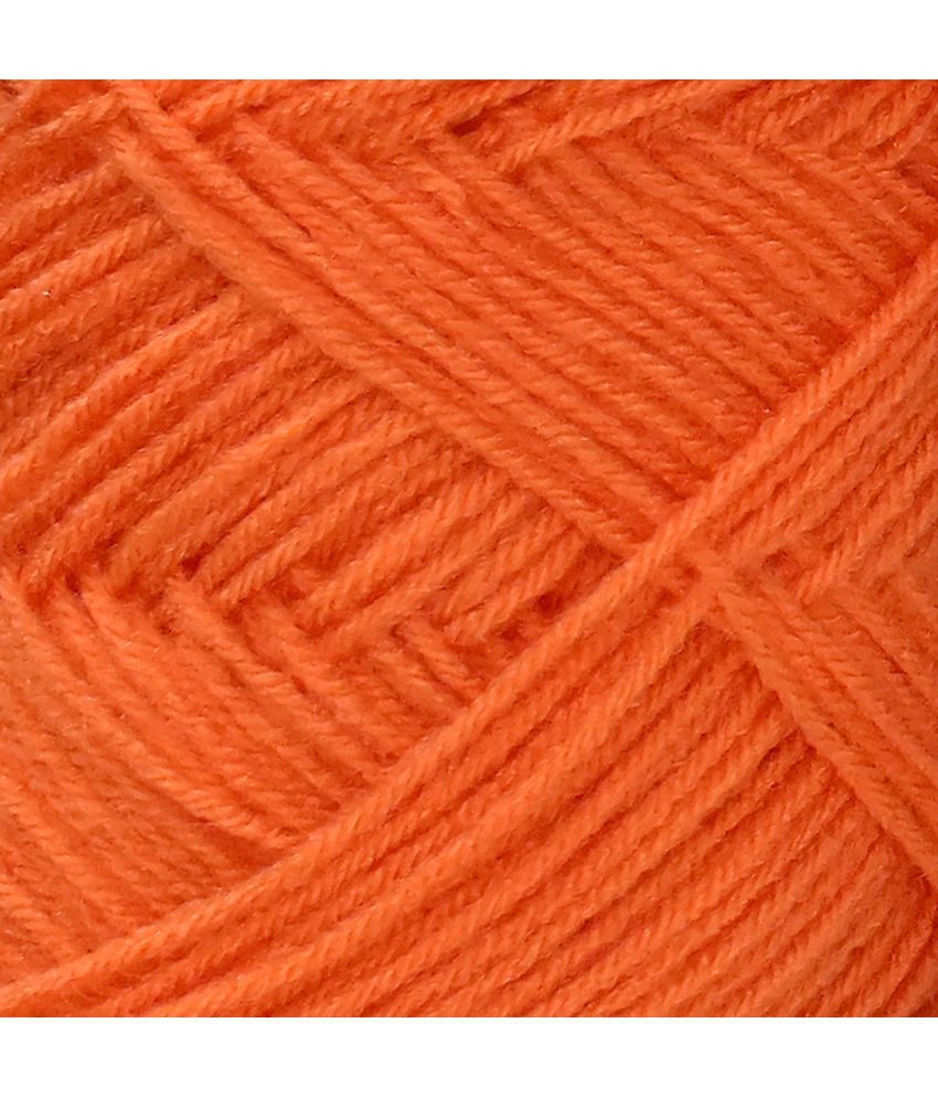     			100% Acrylic Wool  Orange 200 gms - Art-ADAA