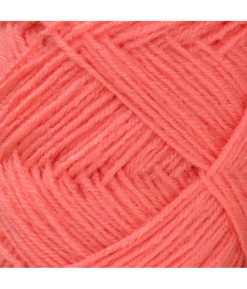     			100% Acrylic Wool  Peach 100 gms - Art-ACCC