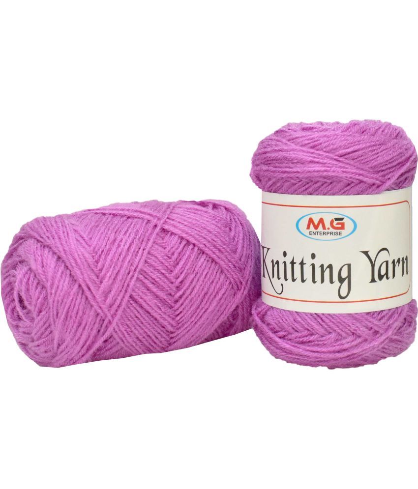     			100% Acrylic Wool  Purple 100 gms - Art-AGD