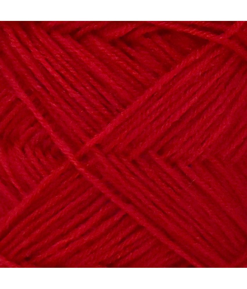     			100% Acrylic Wool  Red 200 gms - Art-AFF