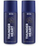 Riya Thunderheart Blue 150ml Each Perfume Body Spray for Men ( Pack of 2 )