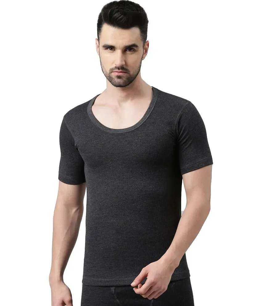 Buy Dollar Ultra Thermal V Neck Half Sleeve Top for Men Multicolour at