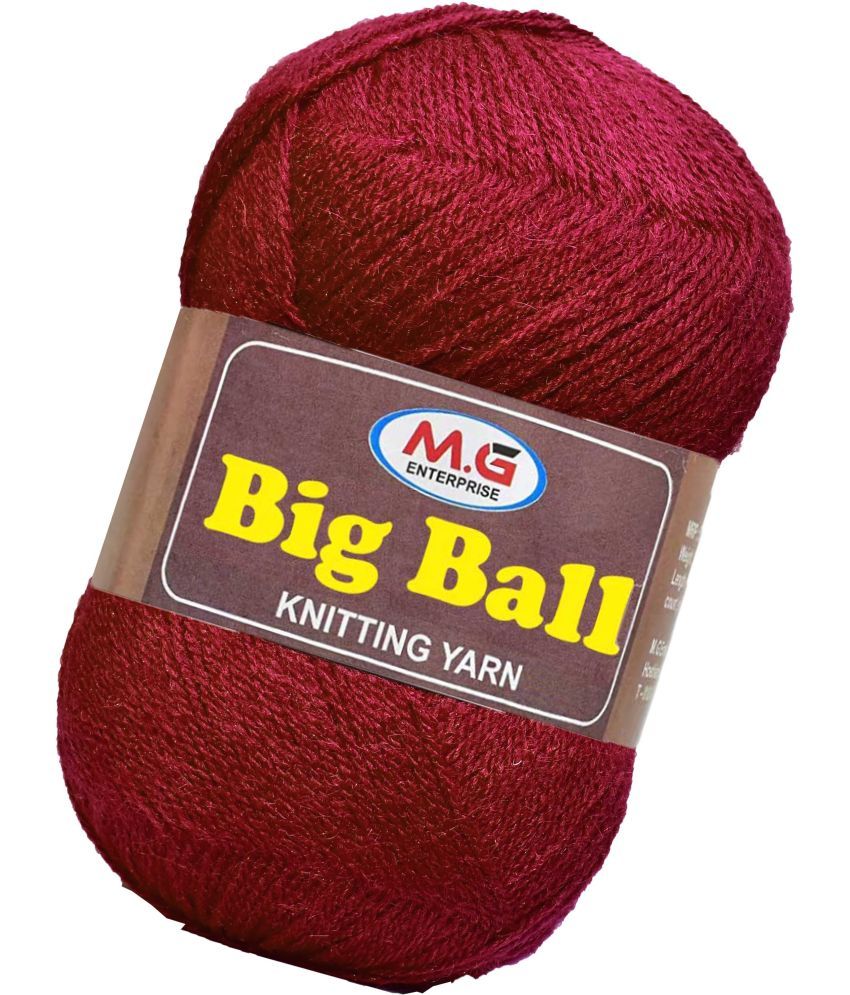     			Bigboss  Mehroon 400 gms Wool Ball Hand knitting wool- Art-ACE