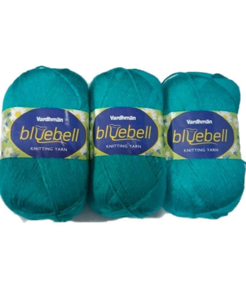     			Bluebell 600 gm Wool Ball Hand Knitting Wool & Art Craft Soft Fingering Crochet Hook Yarn Needles Acrylic Knitting Yarn Dyed(100gm Each)