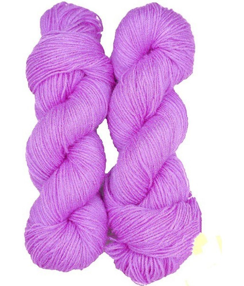     			Brilon Purple 200 gm Woolen Crochet Yarn Thread. Best Used with Knitting Needles, Crochet Needles.