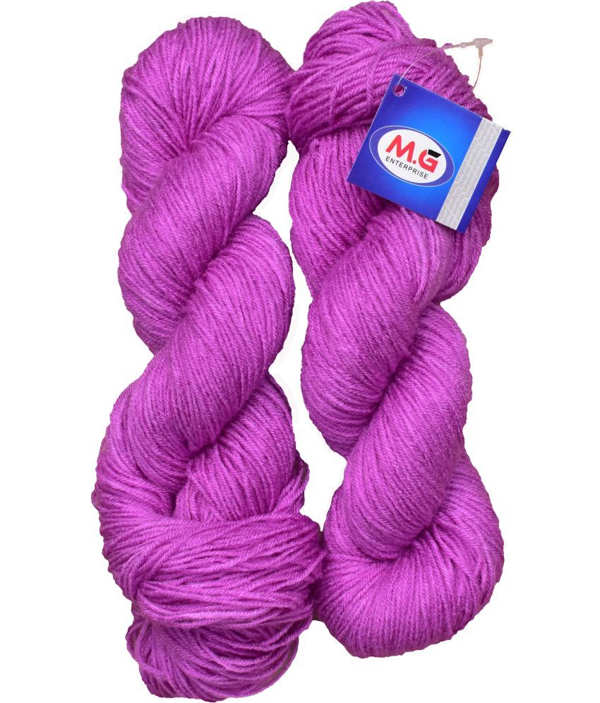     			Brilon Purple (300 gm)  Wool Hank Hand knitting wool / Art Craft soft fingering crochet hook yarn, needle knitting yarn thread dye H IF