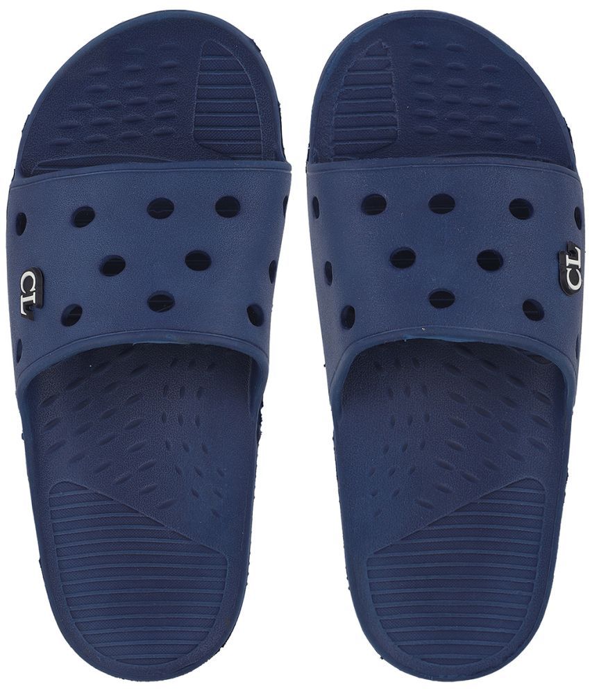     			Carlton London Navy Blue Men's Slide Flip Flop