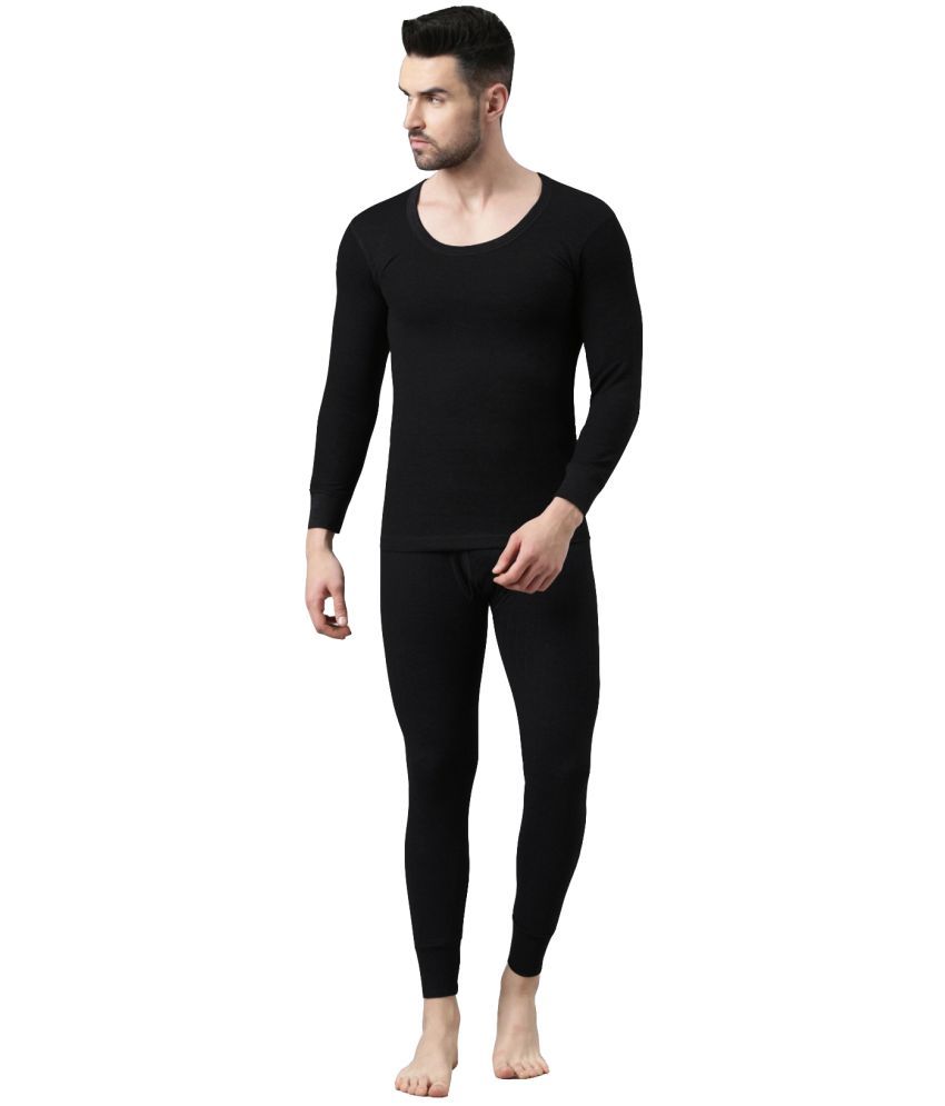     			Dixcy Scott Black Polyester Men's Thermal Sets ( Pack of 1 )