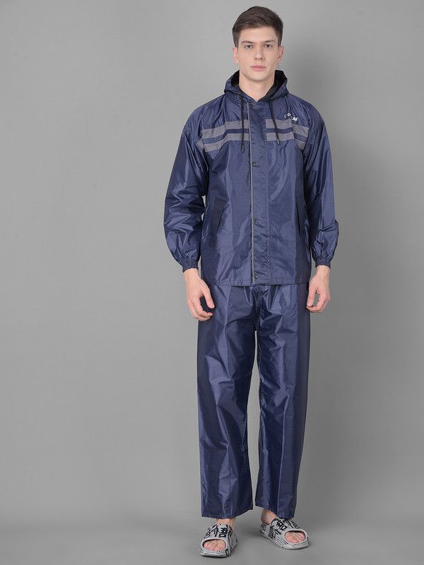     			Dollar Blue Polyester Men's Rain Suit ( Pack of 1 )