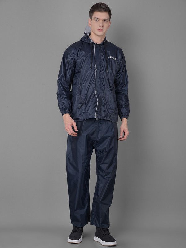     			Dollar Navy Polyester Men's Rain Suit ( Pack of 1 )