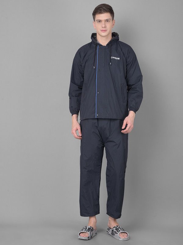     			Dollar Navy Polyester Men's Rain Suit ( Pack of 1 )