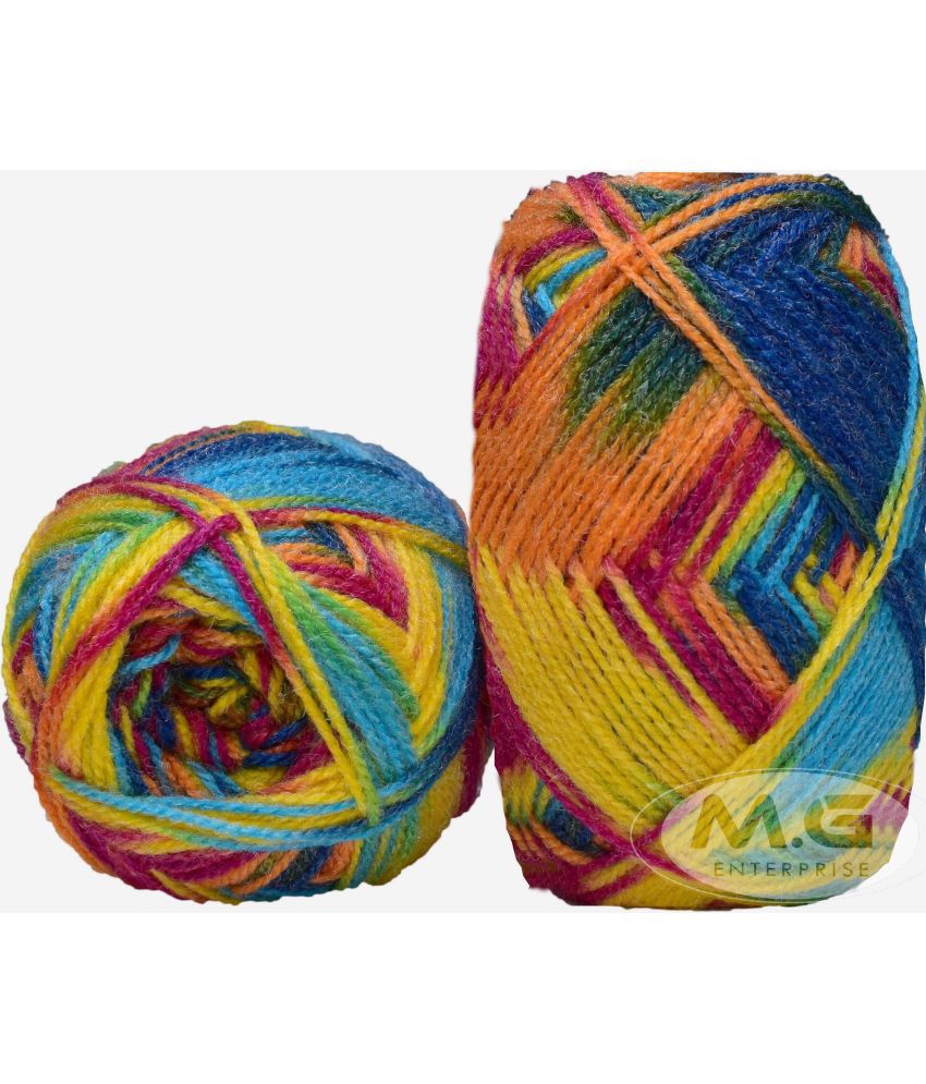     			G-Ball Rainbow II (400 gm)  Wool Ball Hand knitting wool / Art Craft soft fingering crochet hook yarn, needle knitting yarn thread dyed B SM- SM- SM-V