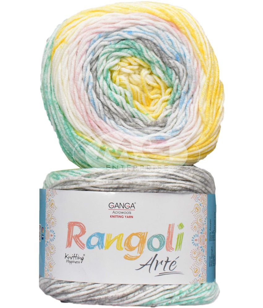     			GAN GA Rangoli Arte  Mayo 200 gmsWool Ball Hand knitting wool j Art-AEHJ