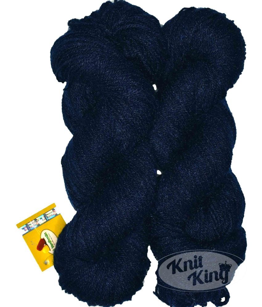     			H VARDHMAN Knitting Yarn Wool Li Navy 200 gm By H VARDHMA  AA