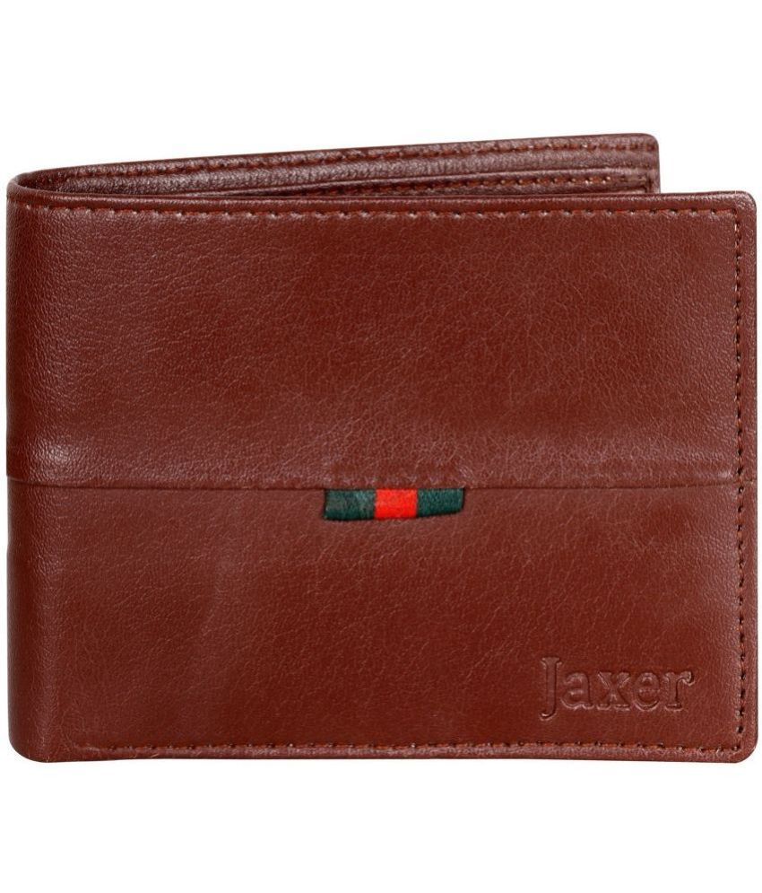     			Jaxer Brown Faux Leather Men's Regular Wallet ( Pack of 1 )