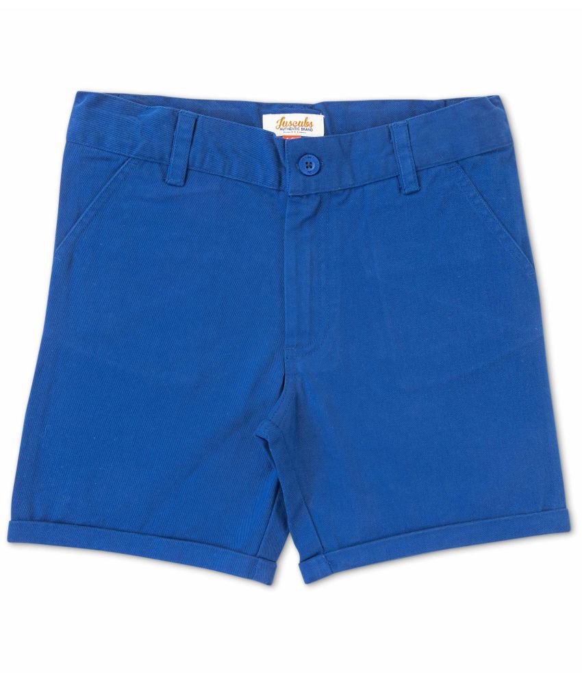     			Juscubs - Navy Blue Cotton Boys Shorts ( Pack of 1 )