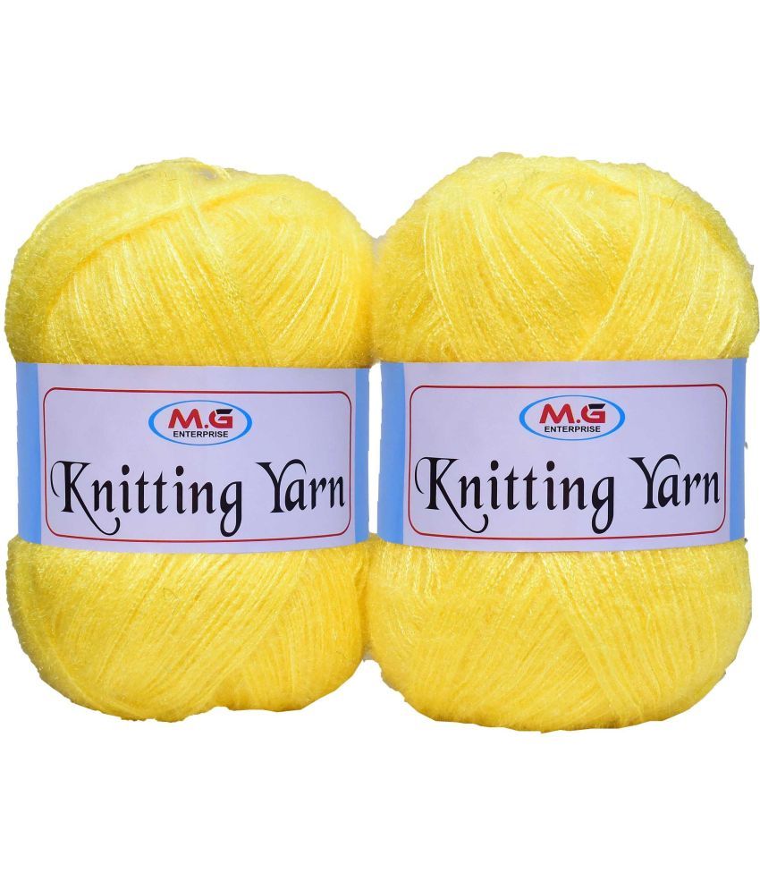     			Knitting Wool Yarn, Soft Fancy Feather Wool  Kacha Pila 200 gm- Art-HFI