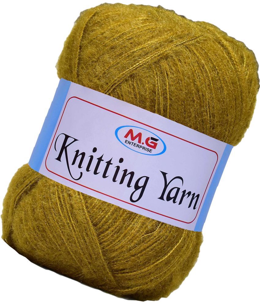     			Knitting Wool Yarn, Soft Fancy Feather Wool  Mehndi Mix 400 gm- Art-ABCJ
