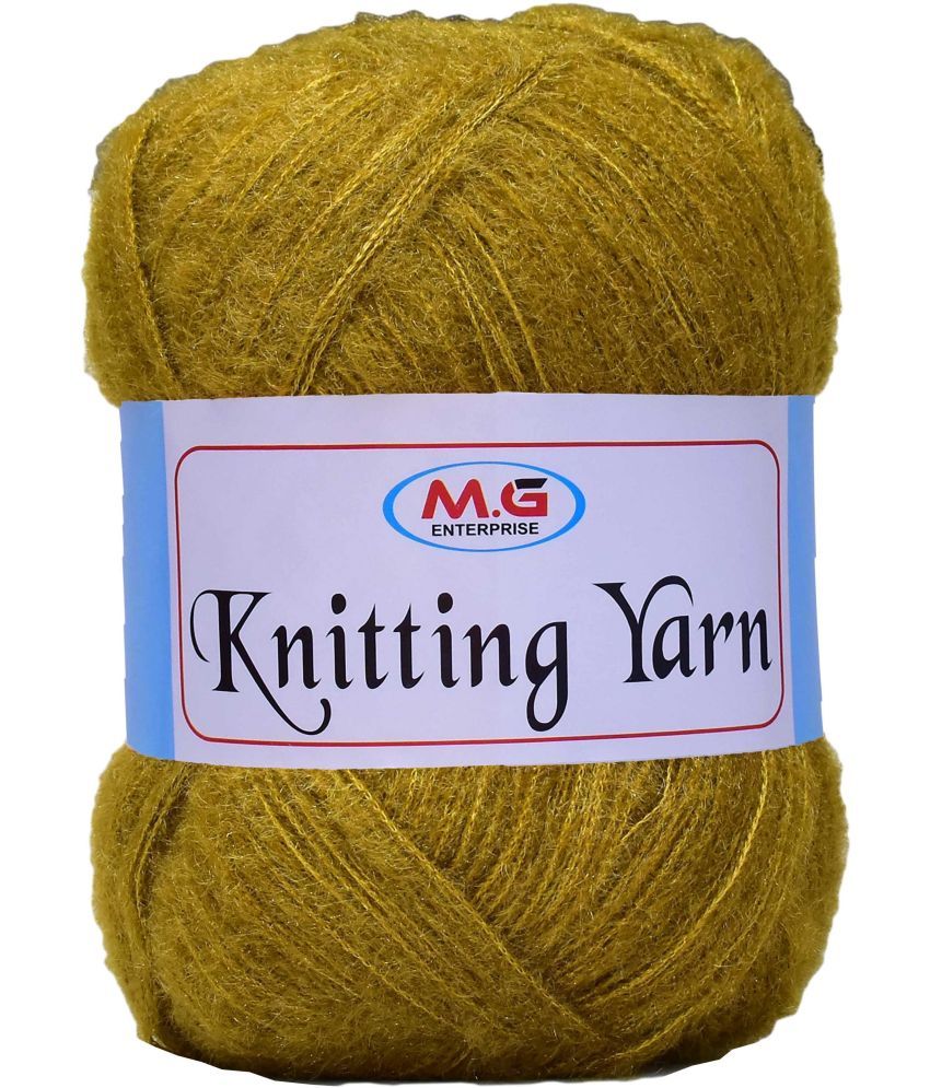     			Knitting Wool Yarn, Soft Fancy Feather Wool  Mehndi Mix 200 gm- Art-ABCJ