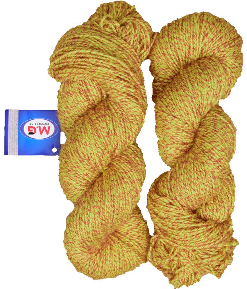     			Knitting Yarn Fusion Soft Wool, Mustard 400 gm  Best Used with Knitting Needles, Crochet Needles Wool Yarn for Knitting.