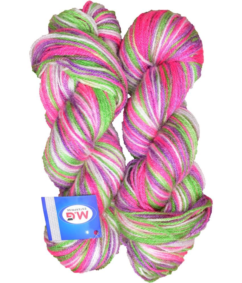     			Knitting Yarn Multi Wool, Tulip 400 gm  Best Used with Knitting Needles, Crochet Needles Wool Yarn for Knitting.